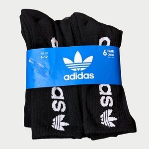 NWT Adidas Cushioned Men’s Crew Socks (6 Pairs)